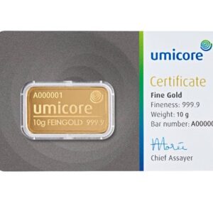 Goudbaar 10 Gram | Umicore