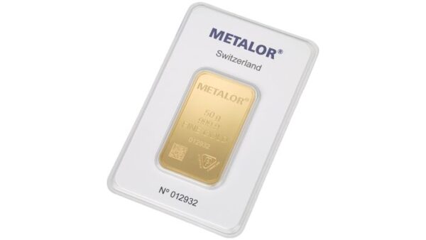Goudbaar 50 Gram | Metalor