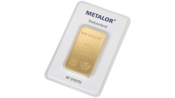Goudbaar 100 Gram | Metalor
