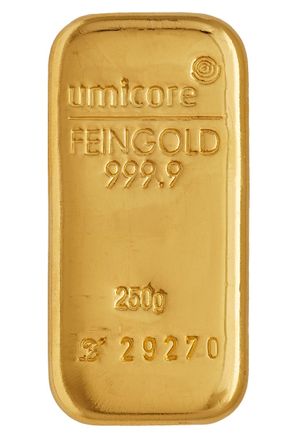 Goudbaar 250 Gram | Umicore