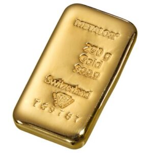 Goudbaar 250 Gram | Metalor