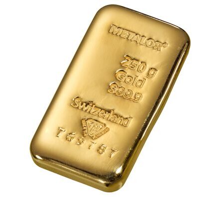 Goudbaar 250 Gram | Metalor