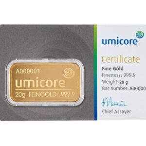 Goudbaar 20 Gram | Umicore