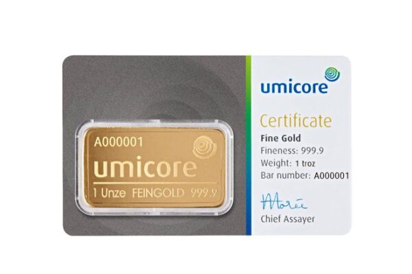 Goudbaar 1 Troy Ounce | Umicore