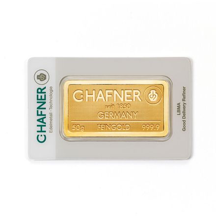 Goudbaar 50 Gram | C.Hafner